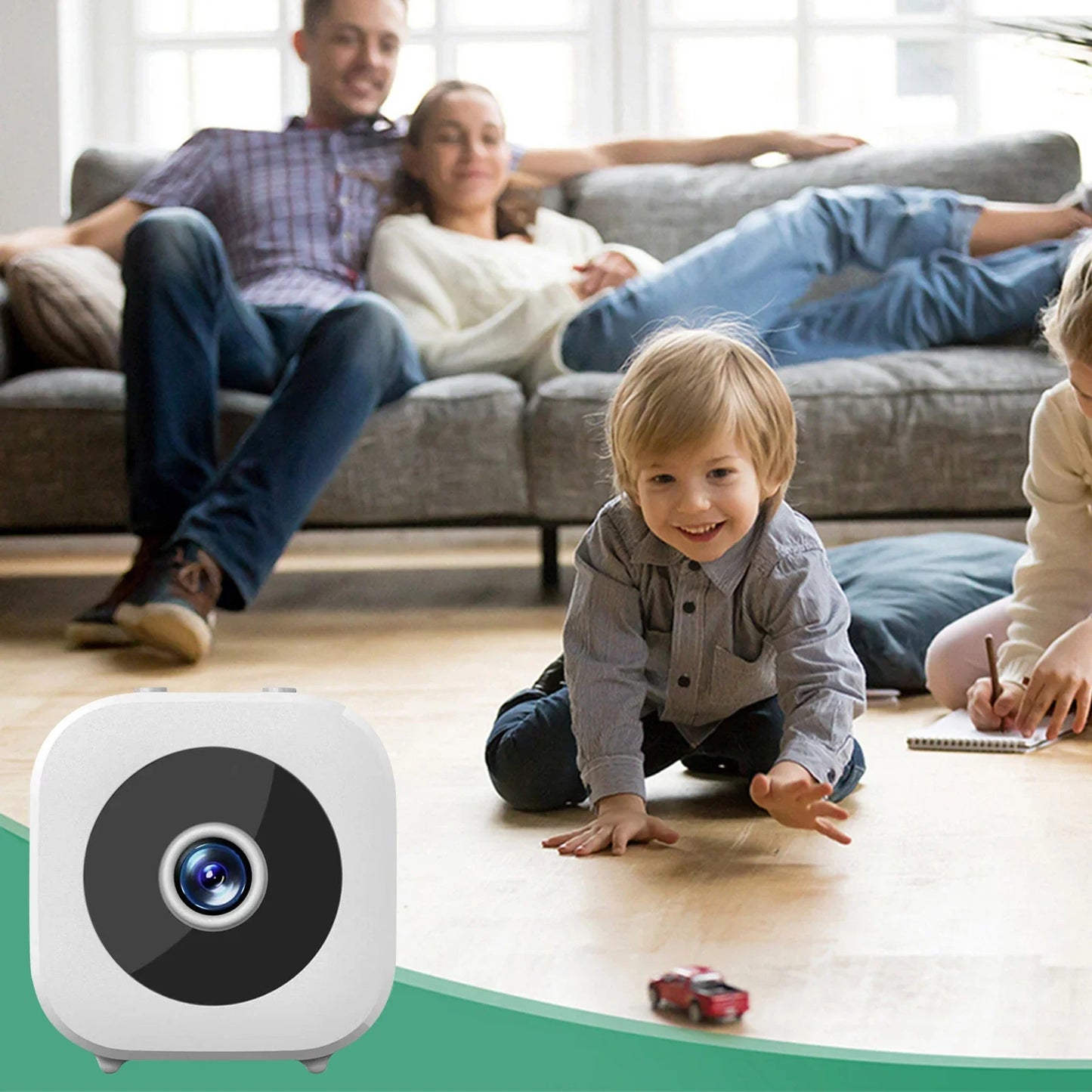 Smart Wireless Security Camera With Rechargeable Battery WiFi HD