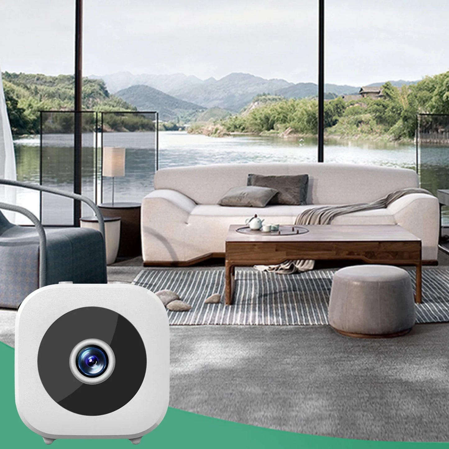 Smart Wireless Security Camera With Rechargeable Battery WiFi HD
