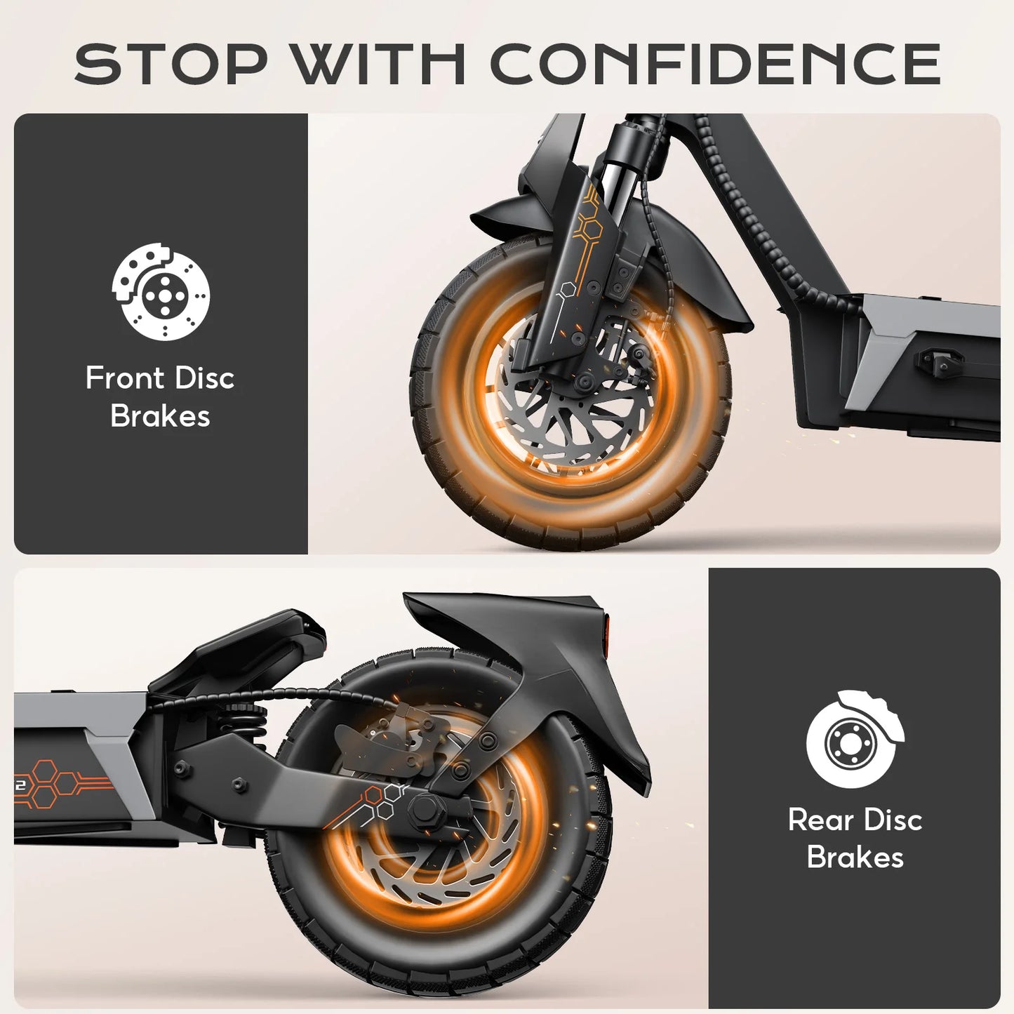 FENGQS ONECNA T2 1200W Foldable Electric Scooter Dual Motor