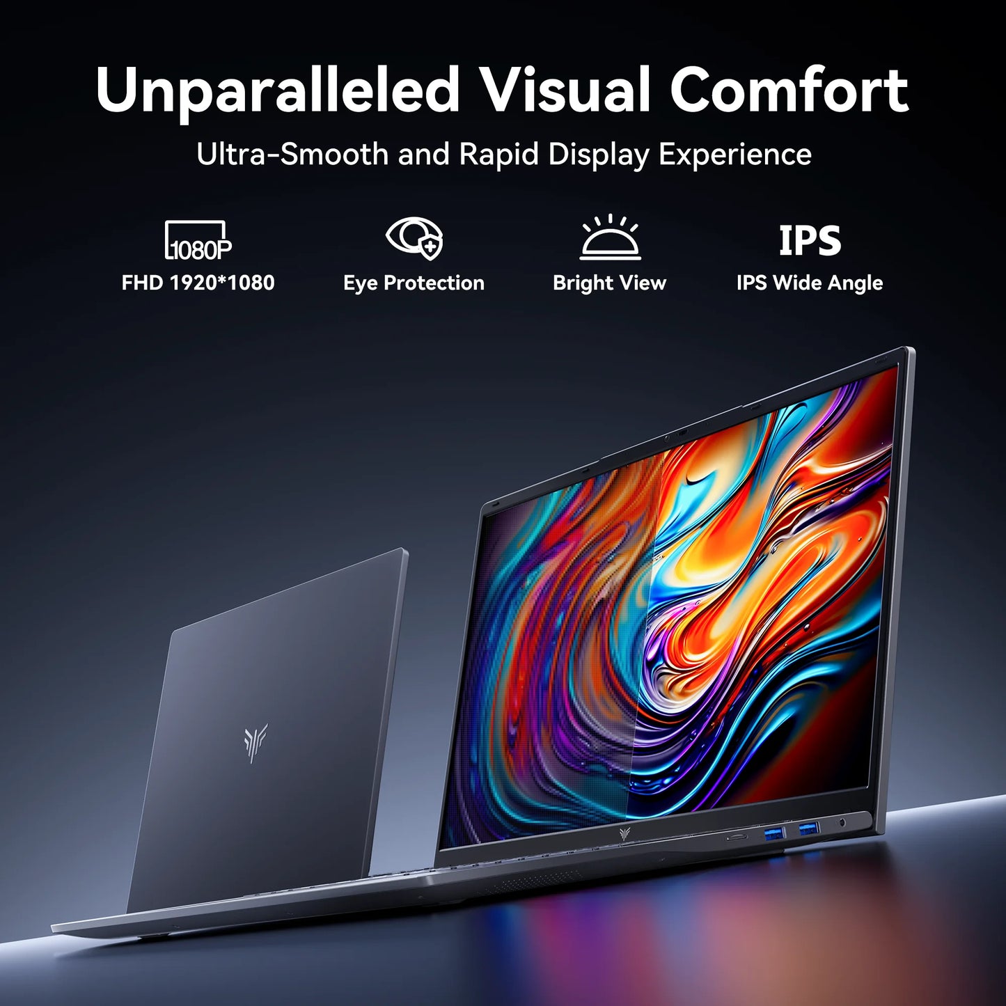 NIPOGI Laptop 16GB RAM 512GB SSD Windows 11 USB HDMI