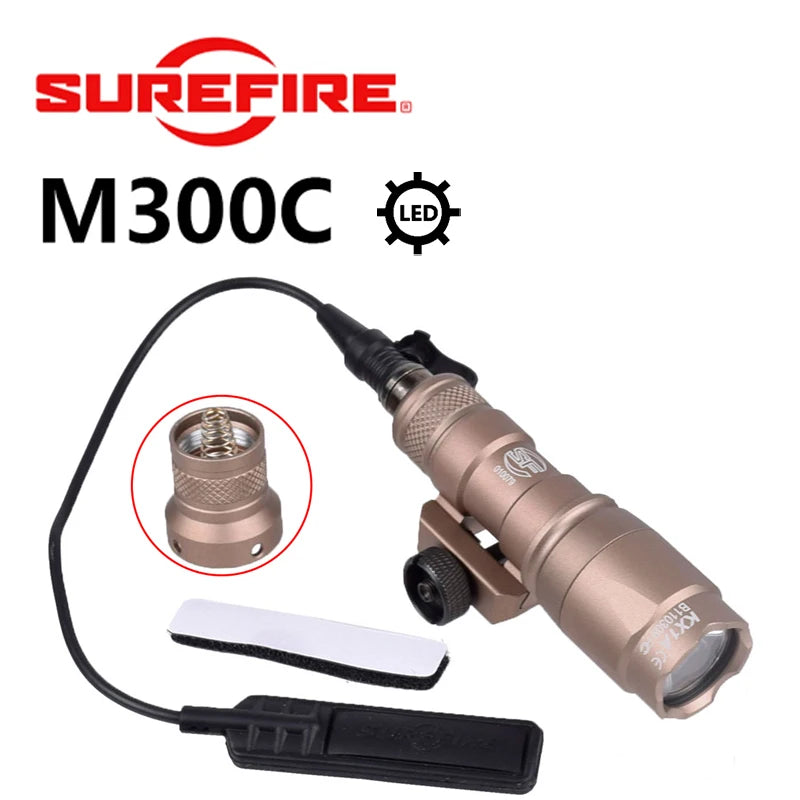 Tactical Flashlight for Rifle Rail Mounts and Accessories