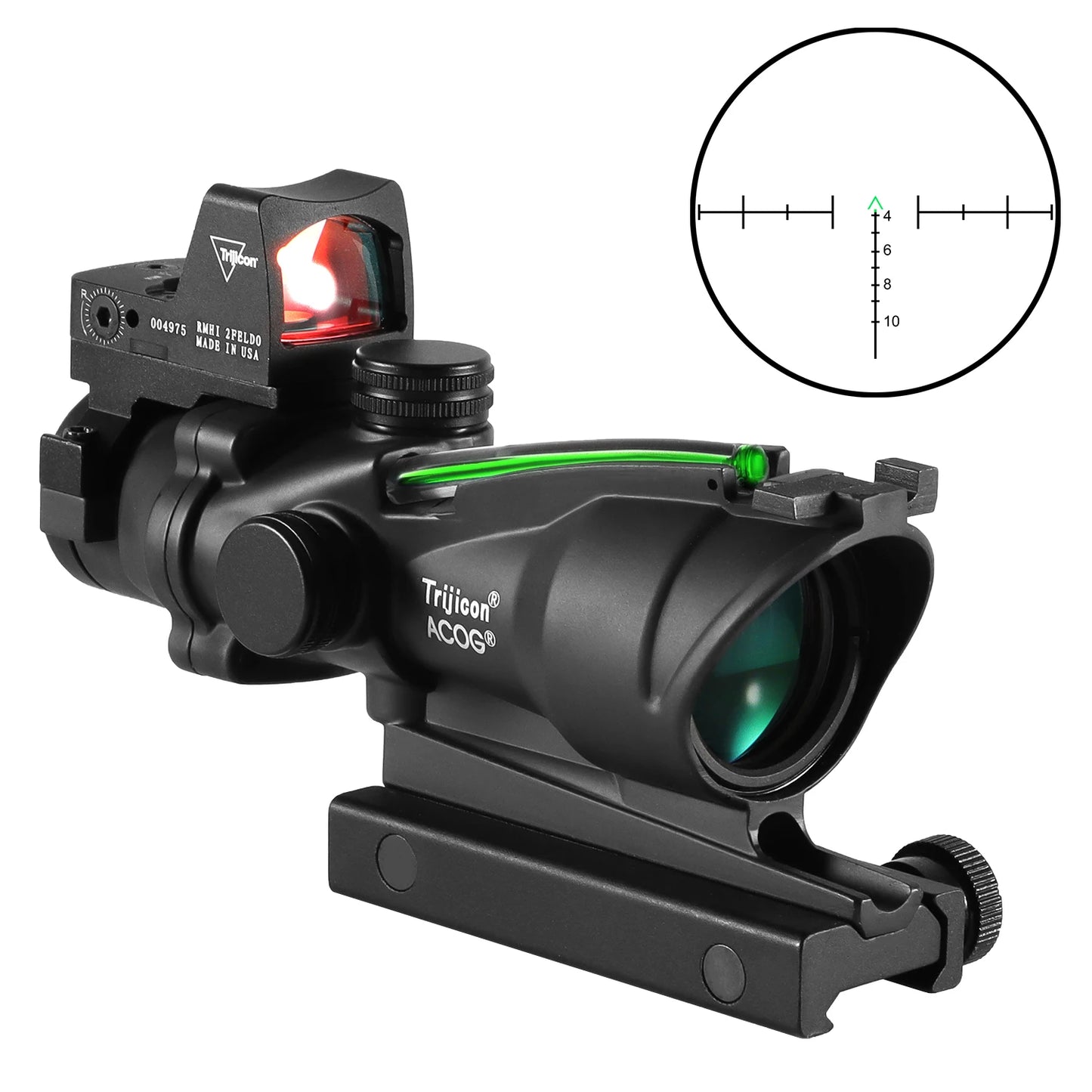 Nabila Adjustable Red Dot and 4x32 Scope for Universal Rail