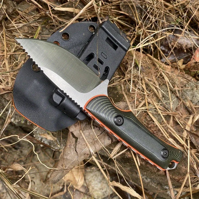 NONEDIY Fixed Blade Knife G10 Handle 8Cr13Mov Self Defense EDC