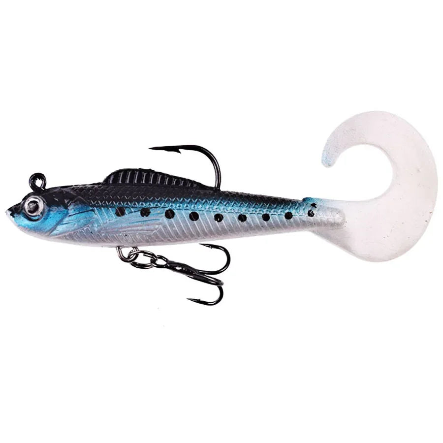 BODECIN Wobblers Soft Silicone Fishing Lures for Sea Bass