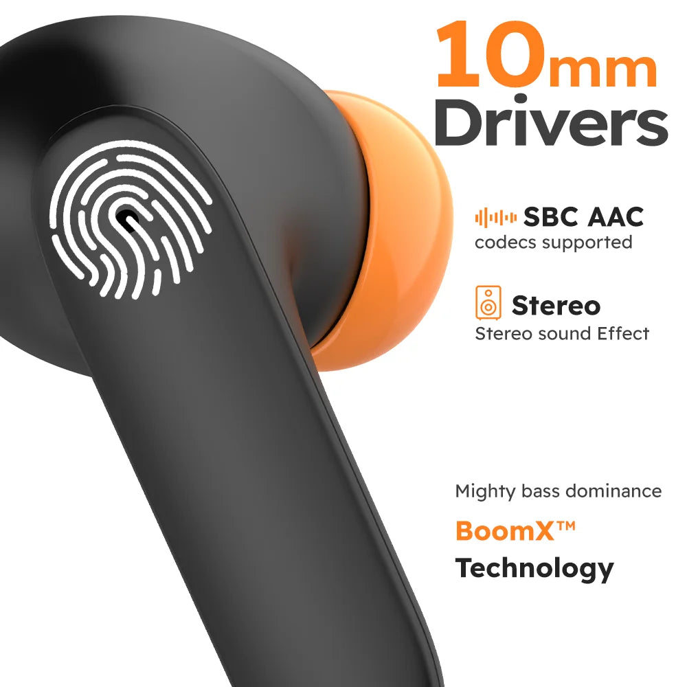 Jogrytece Bluetooth 5.4 TWS Earphones Ultra Low Latency ENC