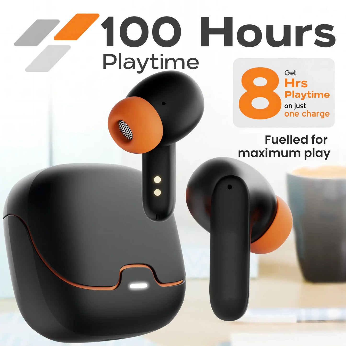 Jogrytece BT 5.4 TWS Earbuds Low Latency Game Mode