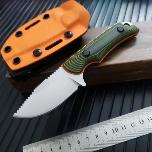 NONEDIY Fixed Blade Knife G10 Handle 8Cr13Mov Self Defense EDC
