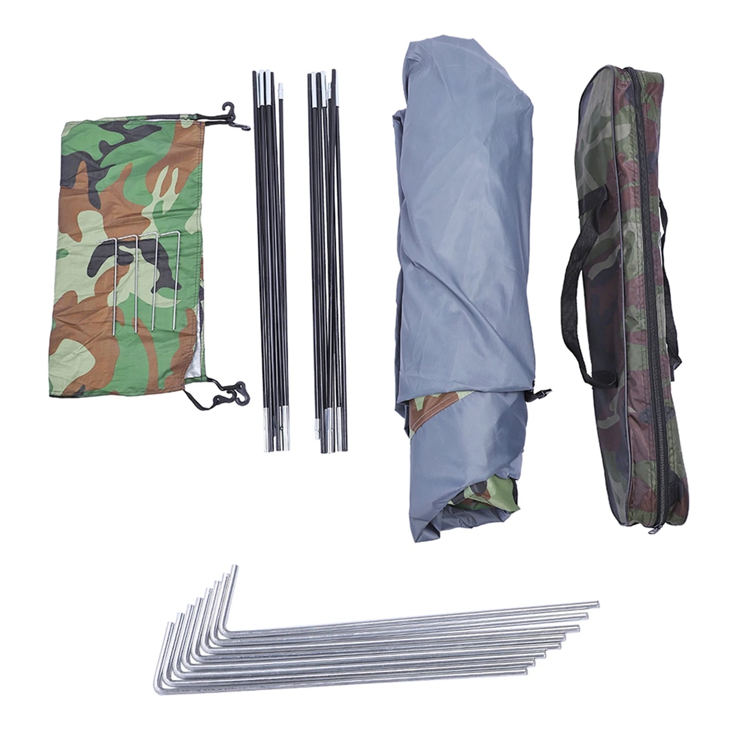 Dome Camping Tent Waterproof Polyester Fiberglass Poles Outdoor Uv Protected
