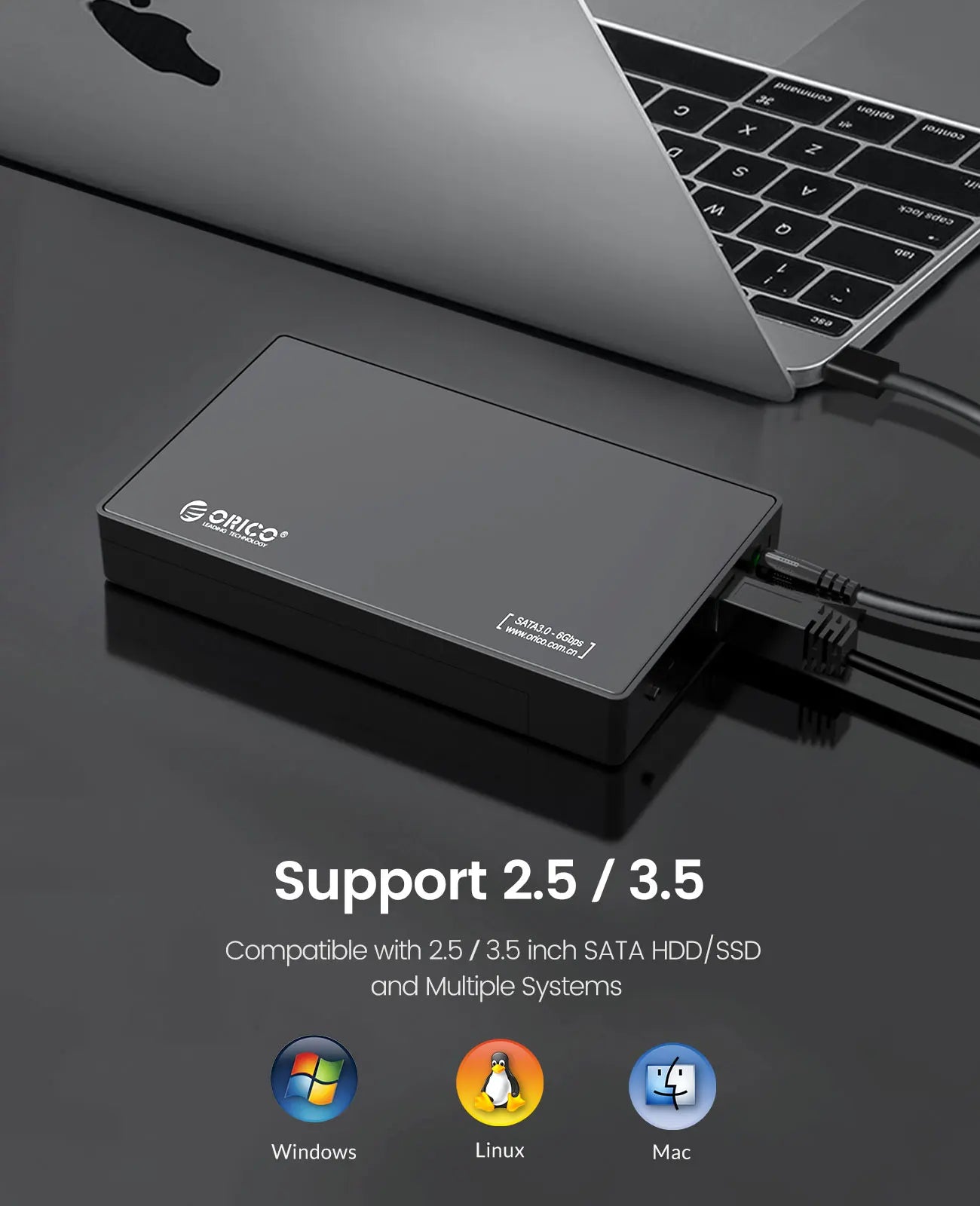 Orico External USB 3.0 HDD Enclosure SATA Case