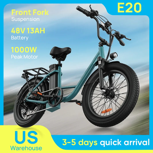 URLIFE 1000W E20 Electric Bike With Removable 48V 13Ah Battery