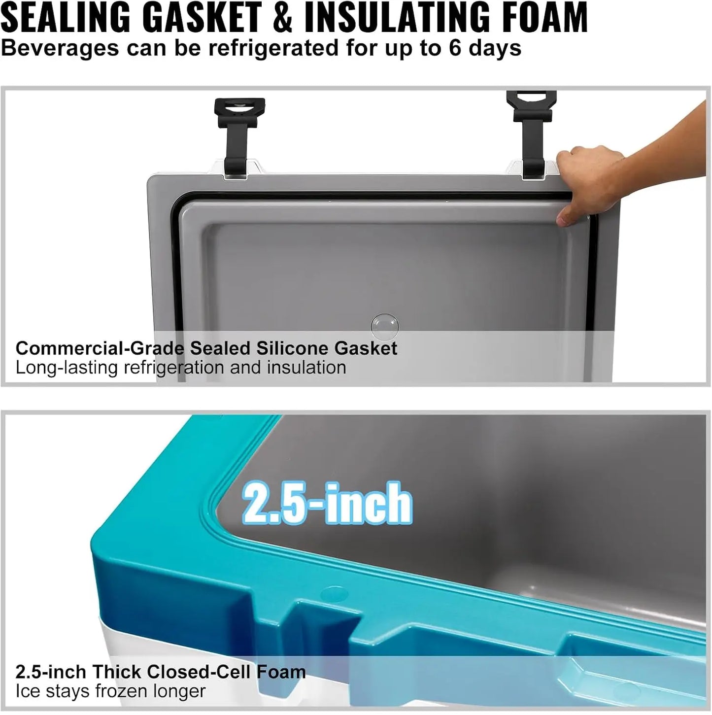 Ultra Light Hard Cooler For Camping And Travel Gear