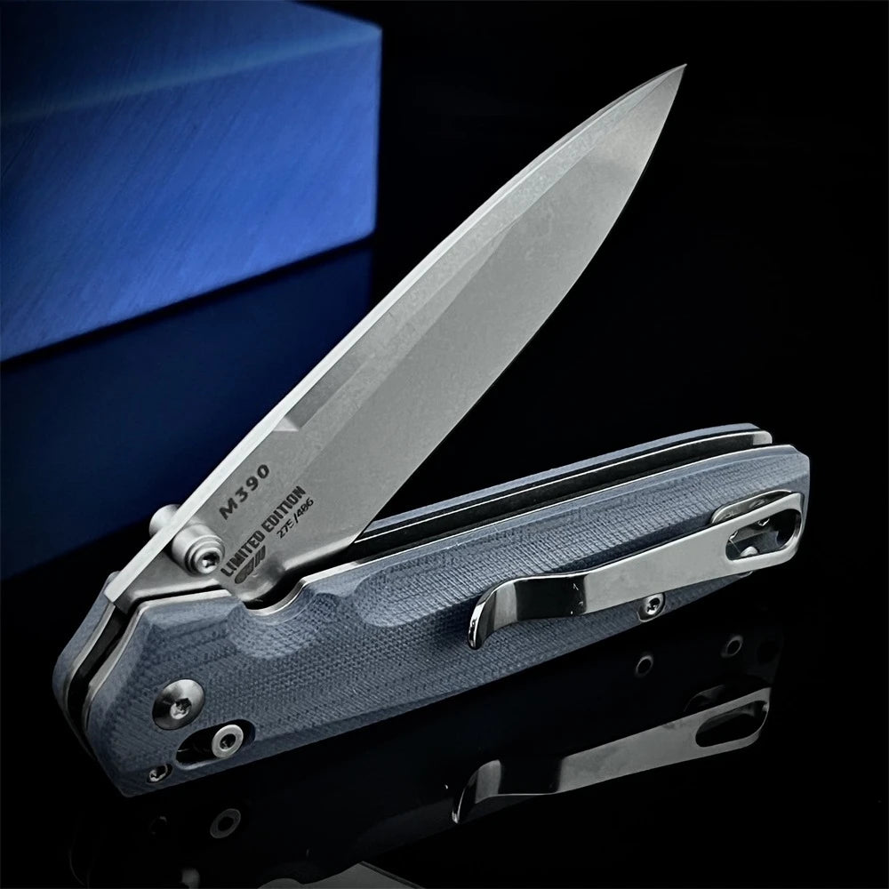 DIY Supplies 485 Folding Pocket Knife G10 Handle EDC Utility