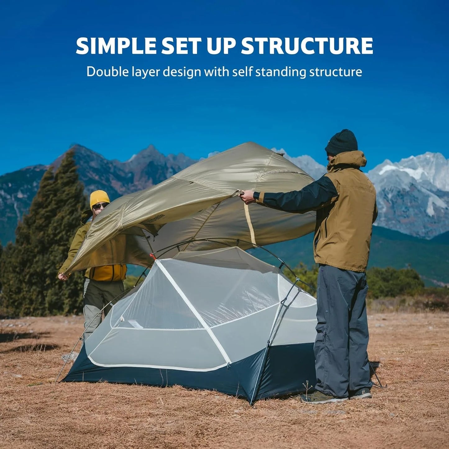Naturehike Mongar UL Ultralight Backpacking Tent Nylon Waterproof