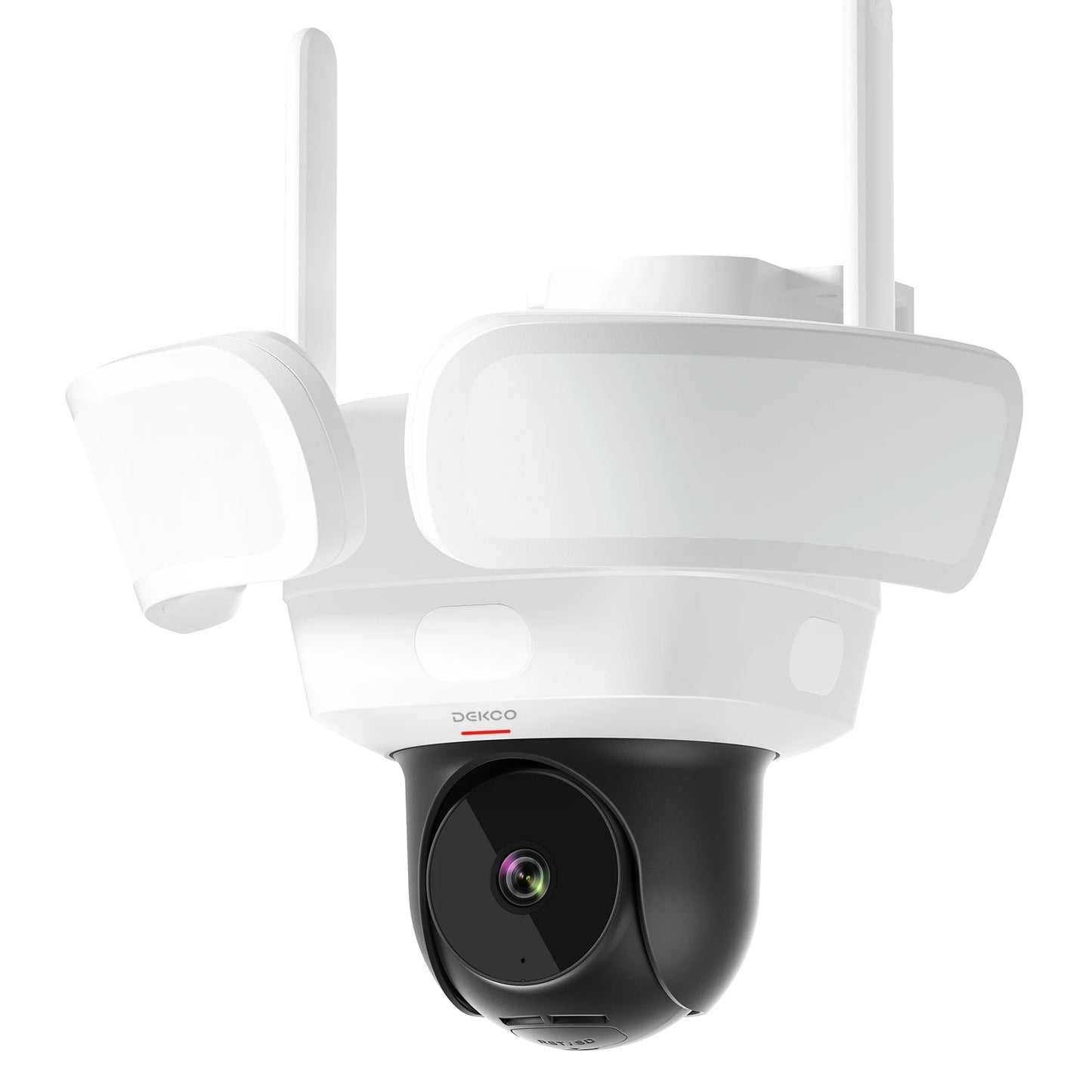 Dekco 3K UHD WiFi Floodlight Camera With 360 View Night Vision PIR Detection