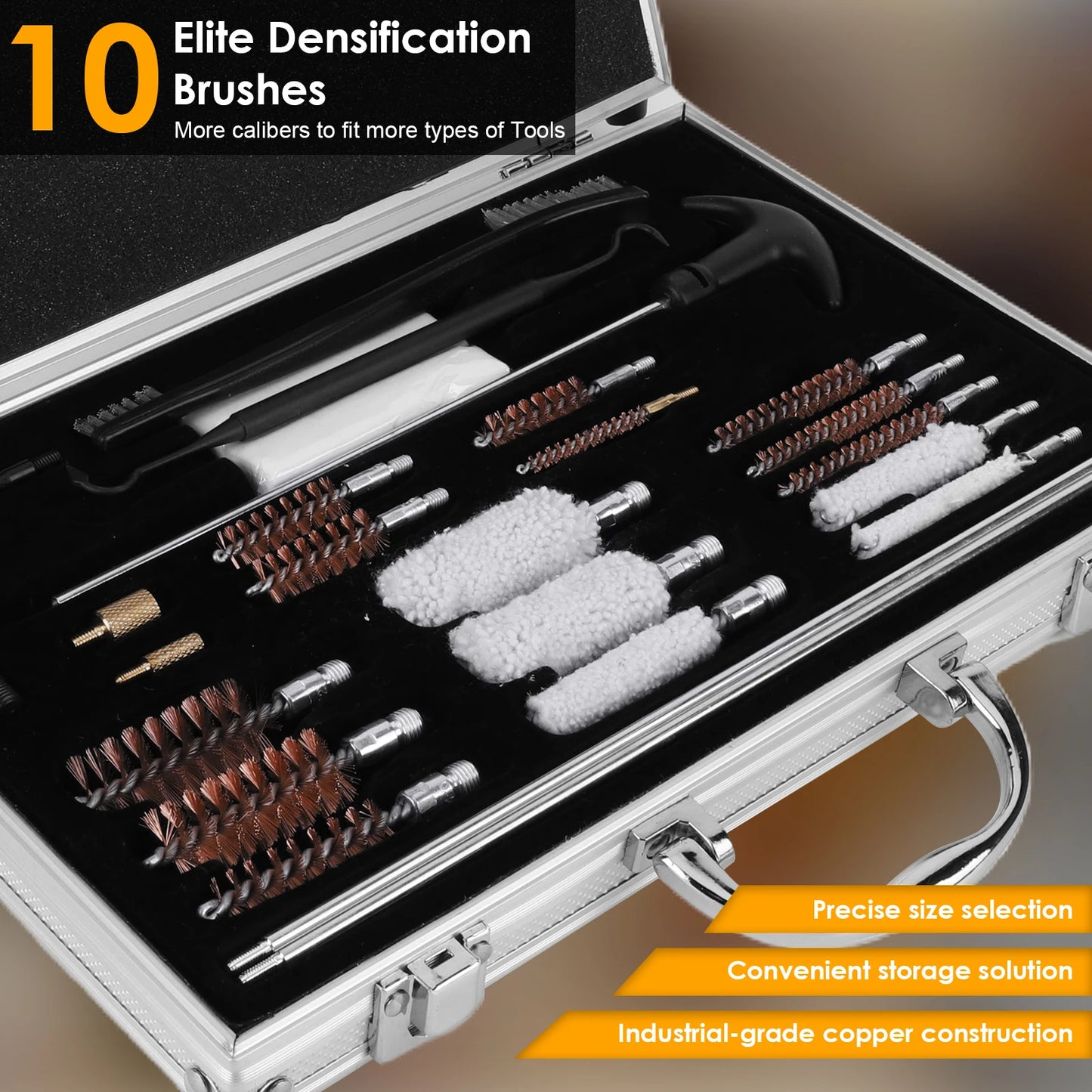 NovaSphere Gun Cleaning Kit Barrel Brush Box Set for Rifles