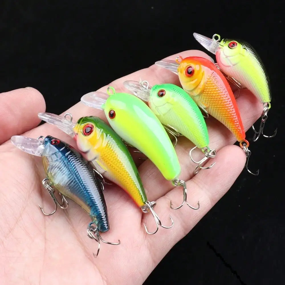 Mini Fishing Lure Kit 30 Pcs Hard Bait Bass Freshwater