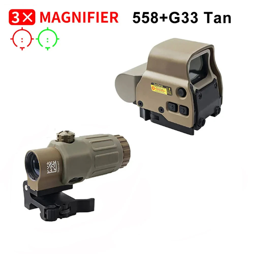 Nabila Dot Sight With 3X Magnifier and STS Rail Mount