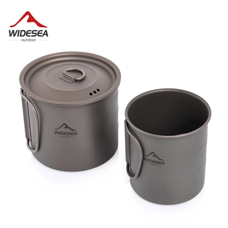 Widesea Titanium Camping Mug For Outdoor Cooking