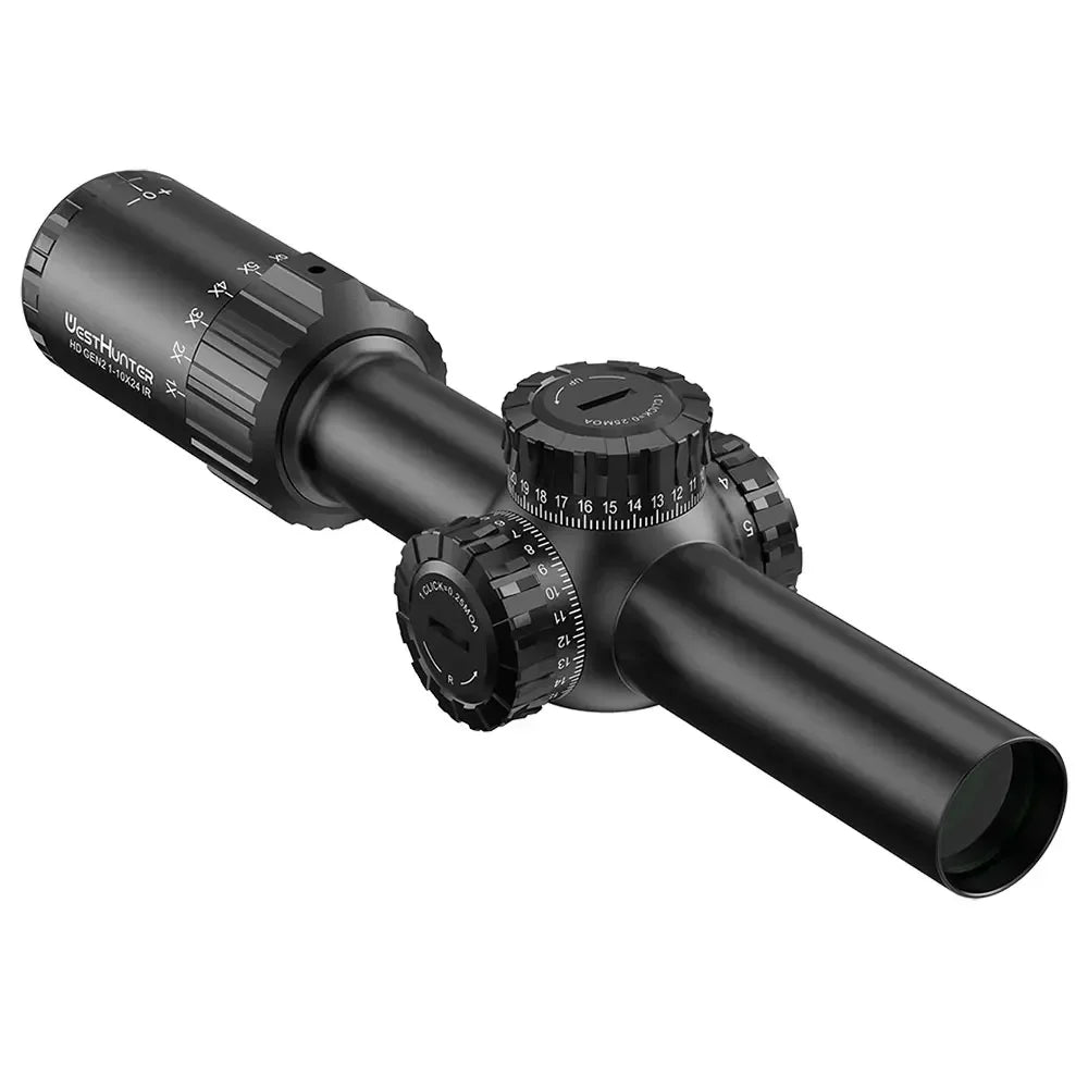 WestHunter HD Gen2 1-10x24 IR LPVO Rifle Scope Red Green Illumination