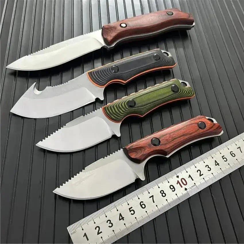 NONEDIY Drop Point Survival Knives With G10 Handle For Outdoor