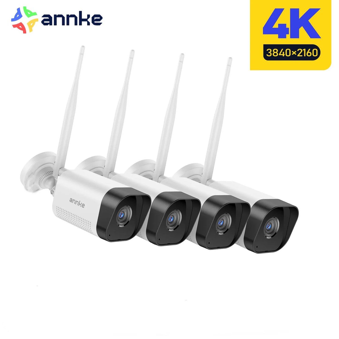 ANNKE 4K WiFi Security Camera Outdoor IP66 Weatherproof Night Vision