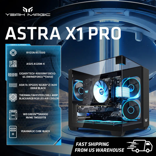 Yeah Magic Ryzen 5 5500 Gaming Desktop RTX 3050 16GB DDR4 1TB NVMe