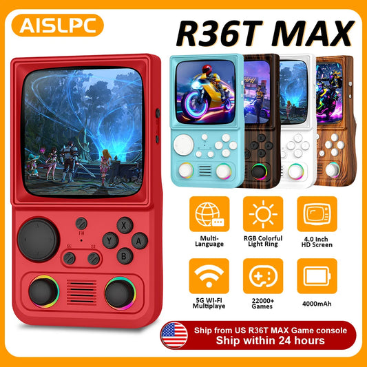 AISLPC R36T MAX Handheld Game Console With WiFi 22000 Games