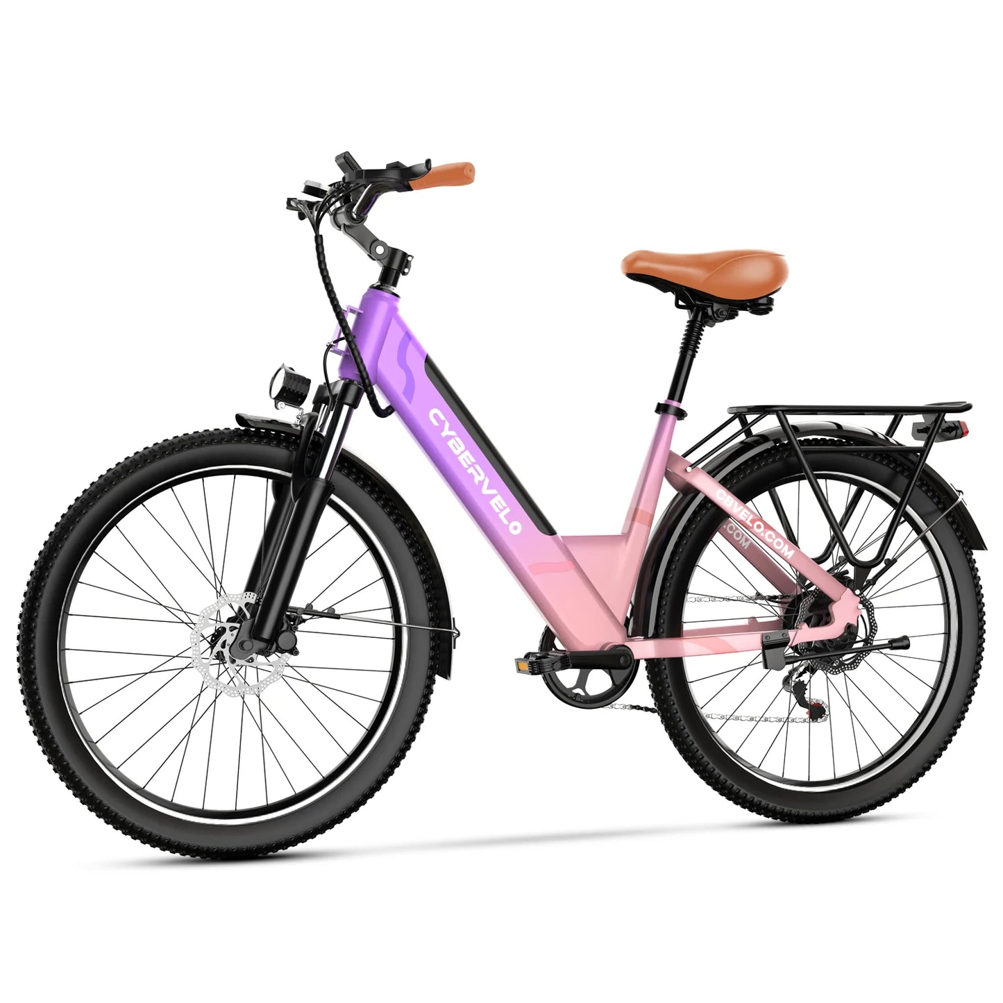 CYBERVELO Urban Commuter E-Bike With 1000W Peak Motor