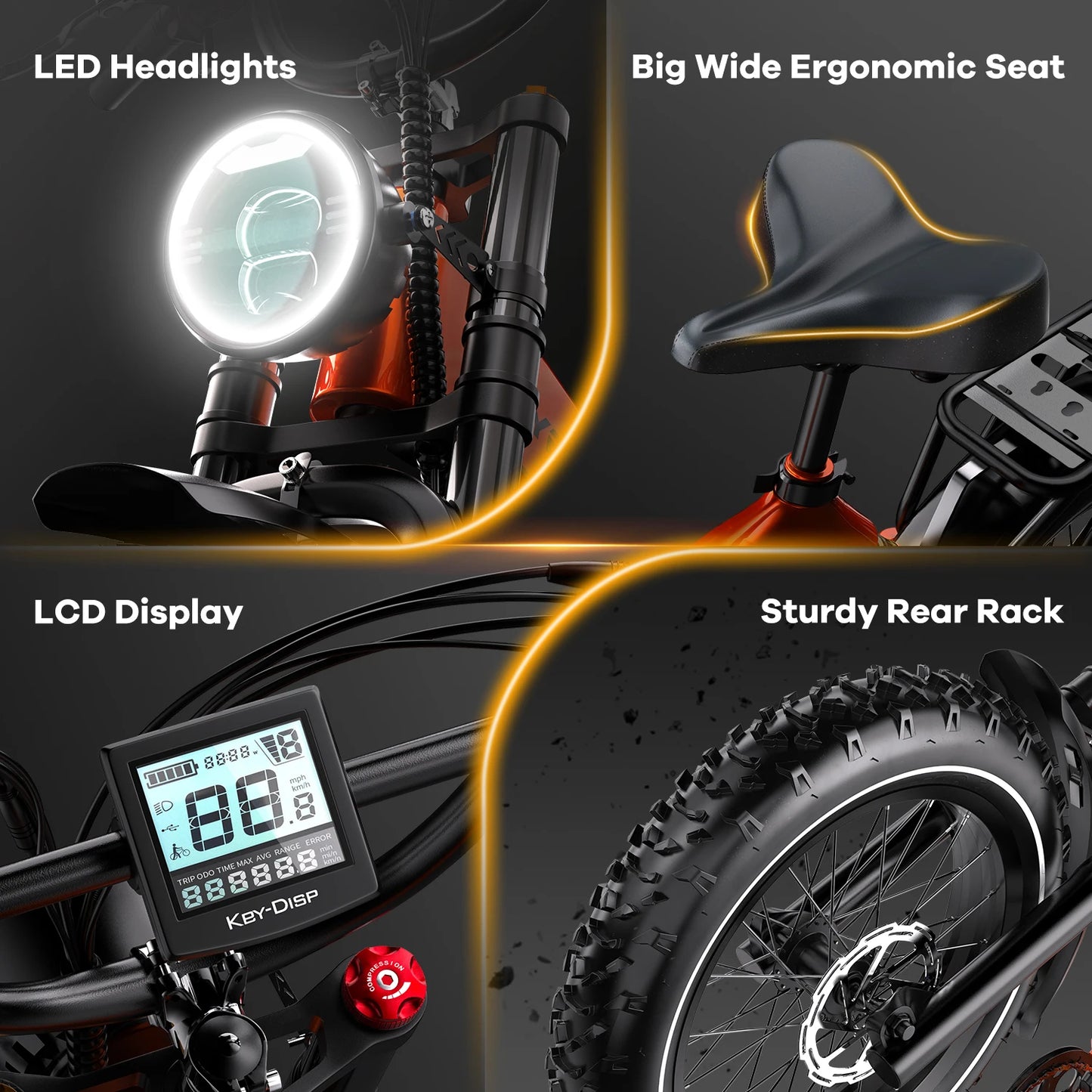 CYBERVELO Foldable 2000W Fat Tire EBike