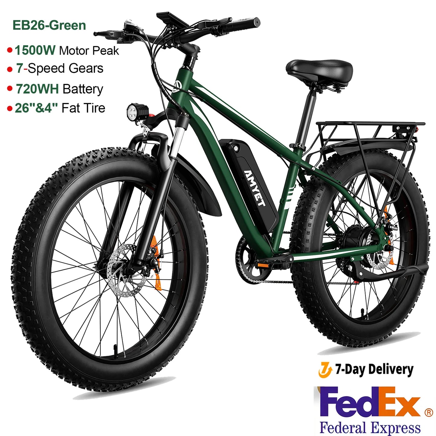 AMYET Electric Bike EB26 1500W 720Wh