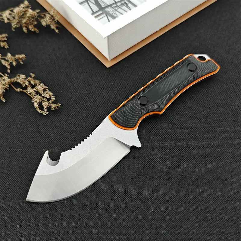 NONEDIY Drop Point Survival Knives With G10 Handle For Outdoor