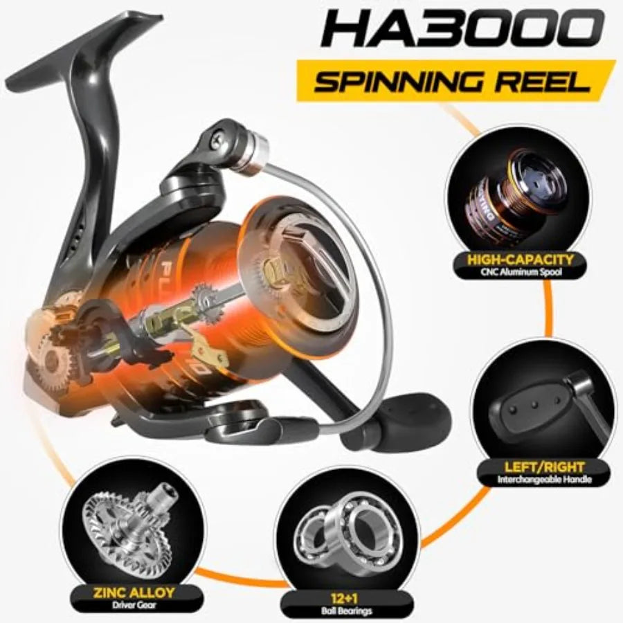 IM6 Telescopic Fishing Rod And Reel Combo Saltwater Friendly