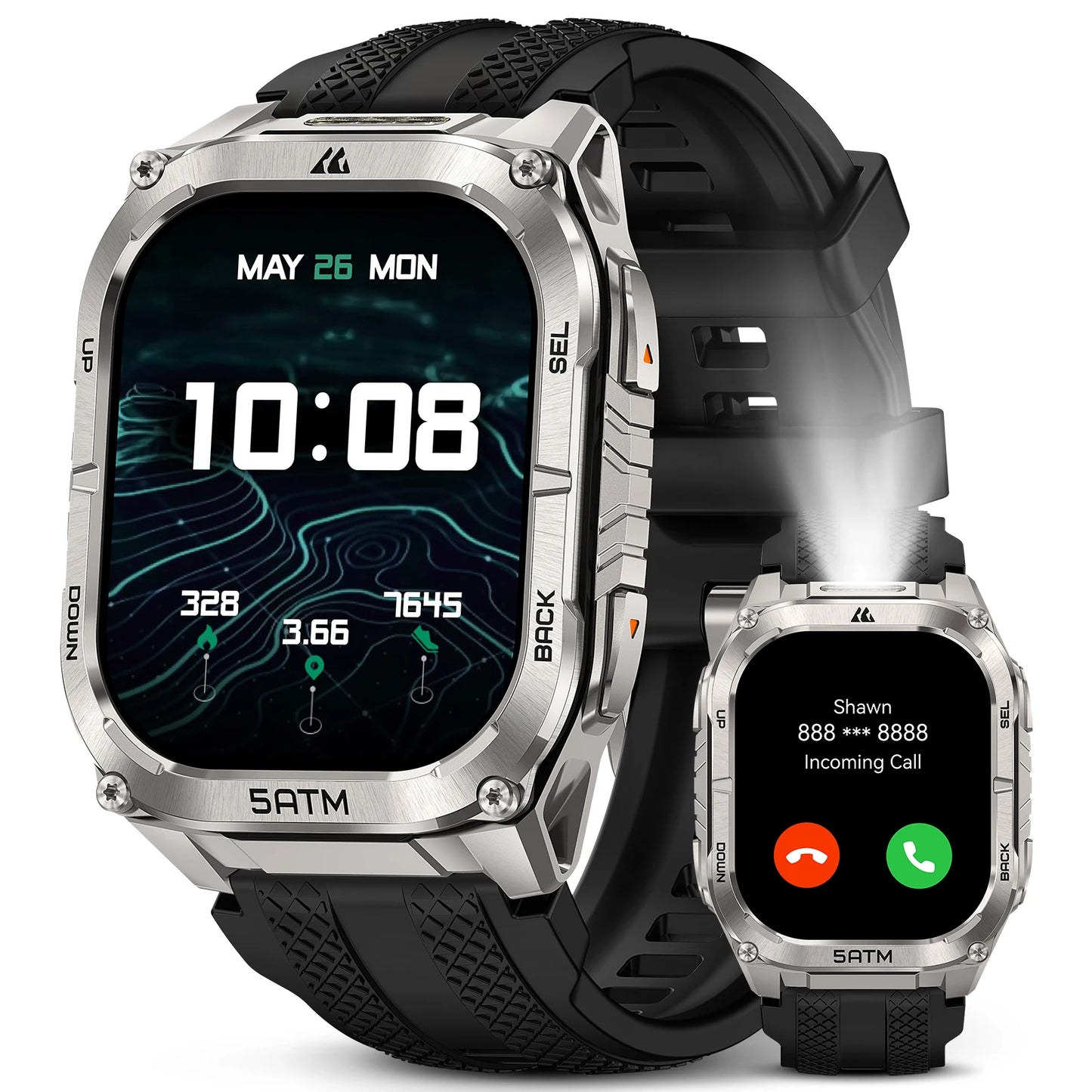 KOSPET Tank M4C GPS Smartwatch MILSTD 810H 5ATM For Men