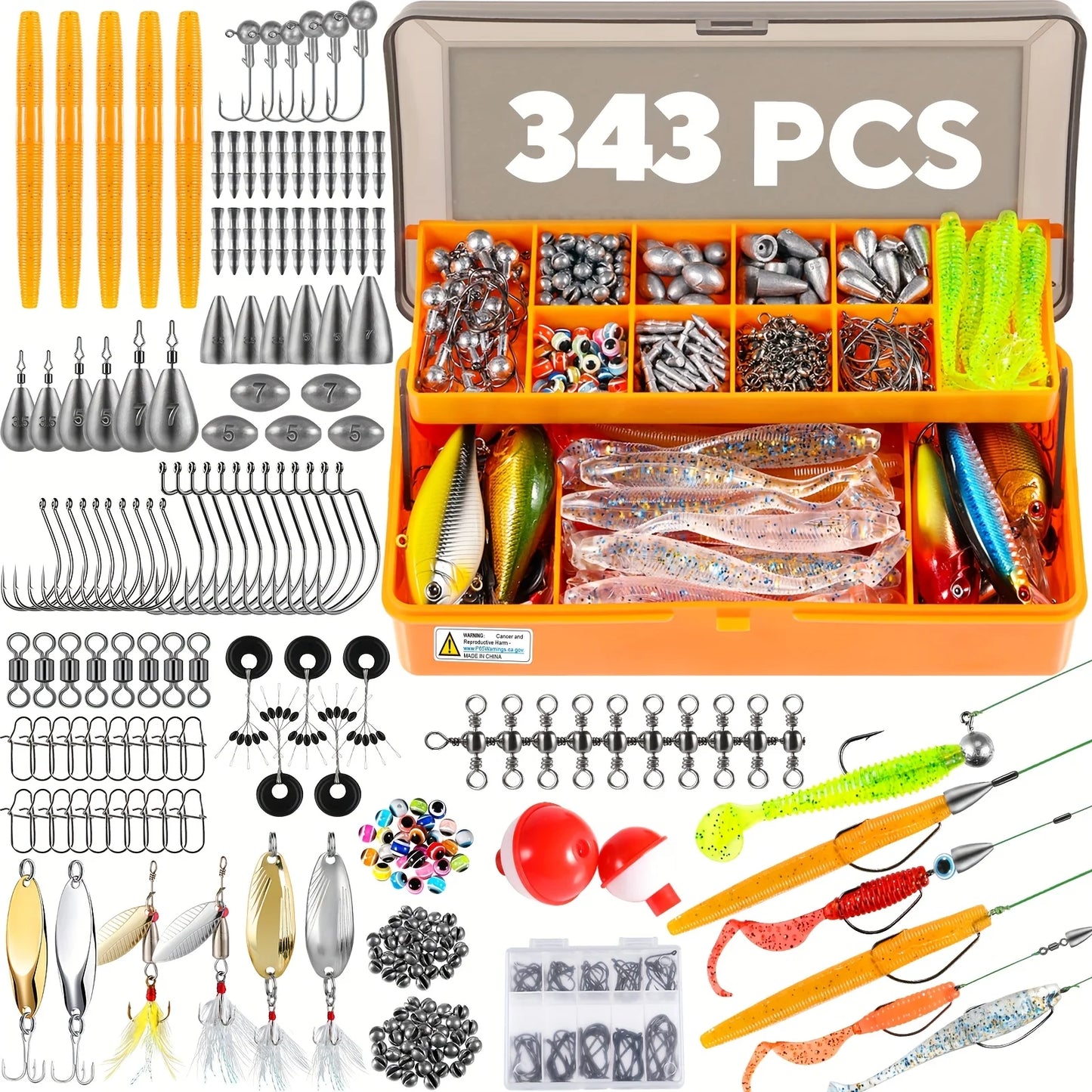NGT Fishing Lures Tackle Box Kit Complete Starter Set