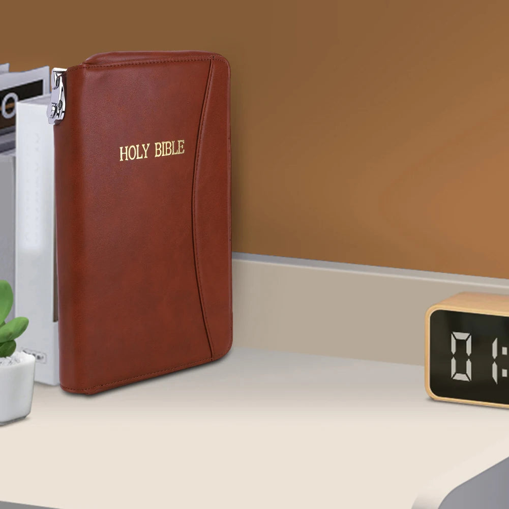 Lockable Soft Pistol Case Concealed Carry Bible Leather Gun Bag