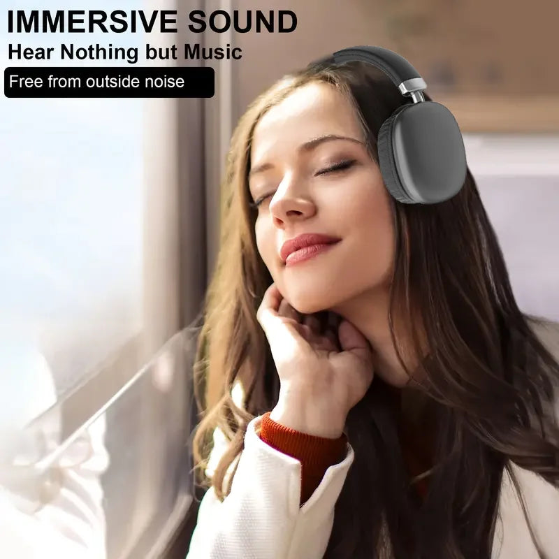Foldable Bluetooth Headphones Over Ear HiFi Wireless Headset