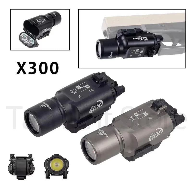 Tactical Flashlight for Rifle Rail Mounts and Accessories