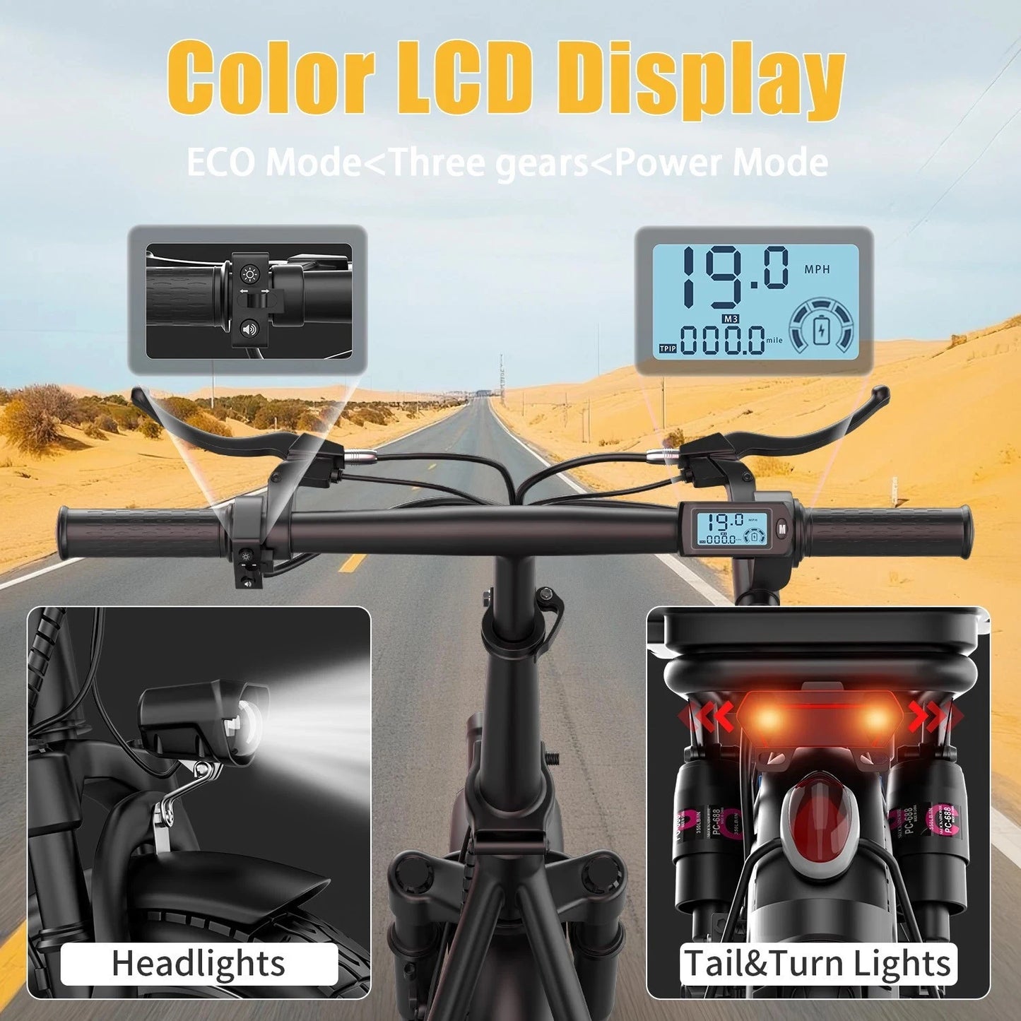 UPlee GQ8 Folding Electric Bike for Adults