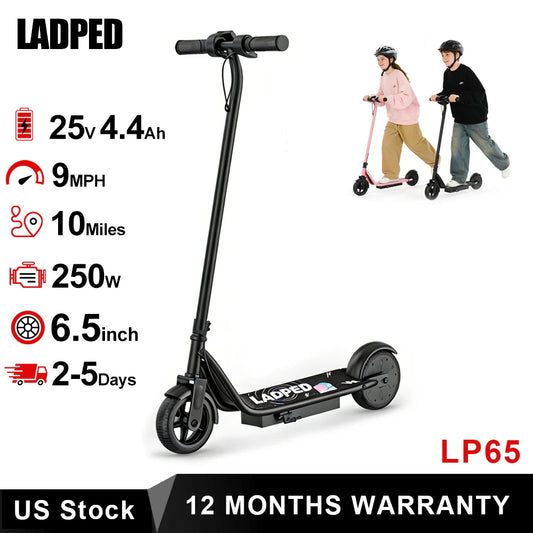 Ladped Electric Kids Scooter With Three Speeds And 250W Motor