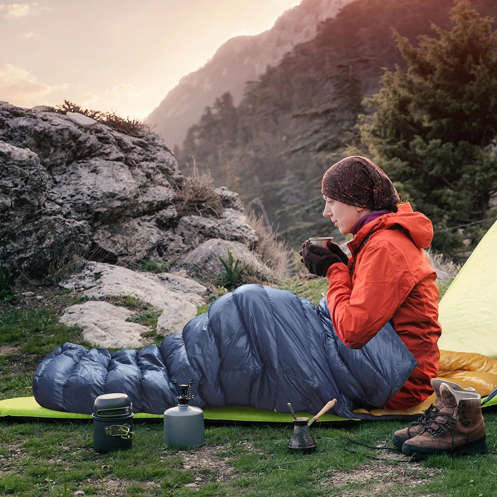 Kamperbox Ultra Light Down Sleeping Bag Three Season Waterproof Warm