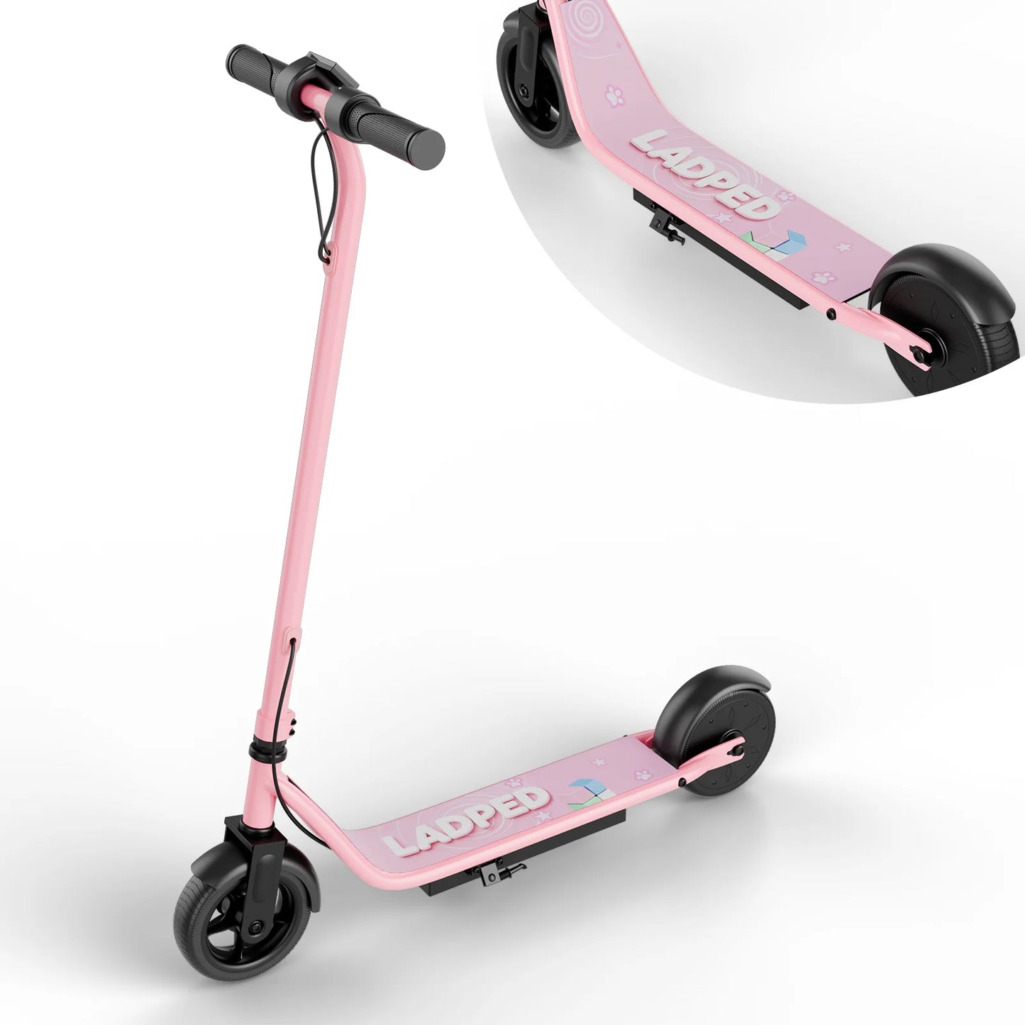 Ladped Electric Kids Scooter With Three Speeds And 250W Motor