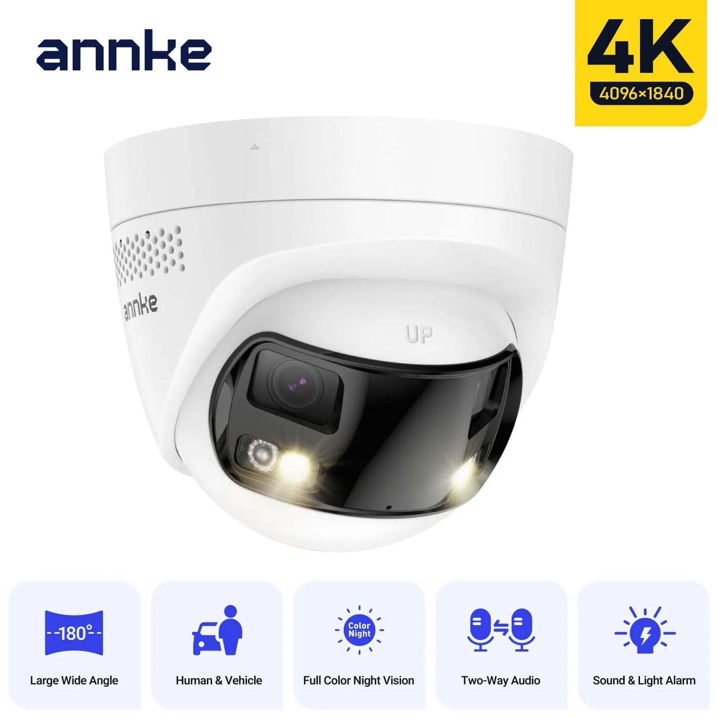 Annke FCD800 8MP Panoramic Outdoor Security Camera AI Human Detect IP67