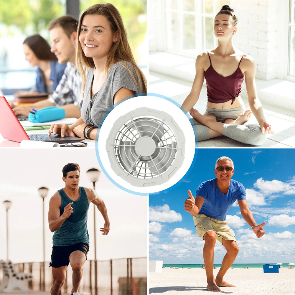 Wearable Cooling Vest With Breathable Air Conditioning Fan