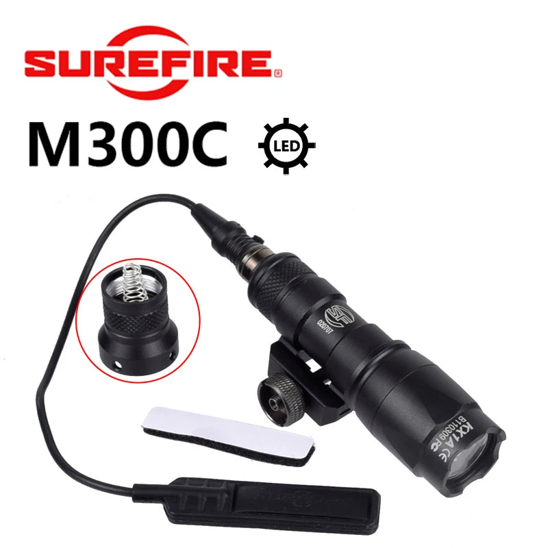 Tactical Flashlight for Rifle Rail Mounts and Accessories