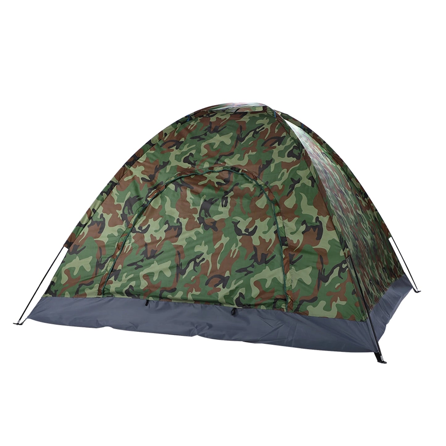 Dome Camping Tent Waterproof Polyester Fiberglass Poles Outdoor Uv Protected