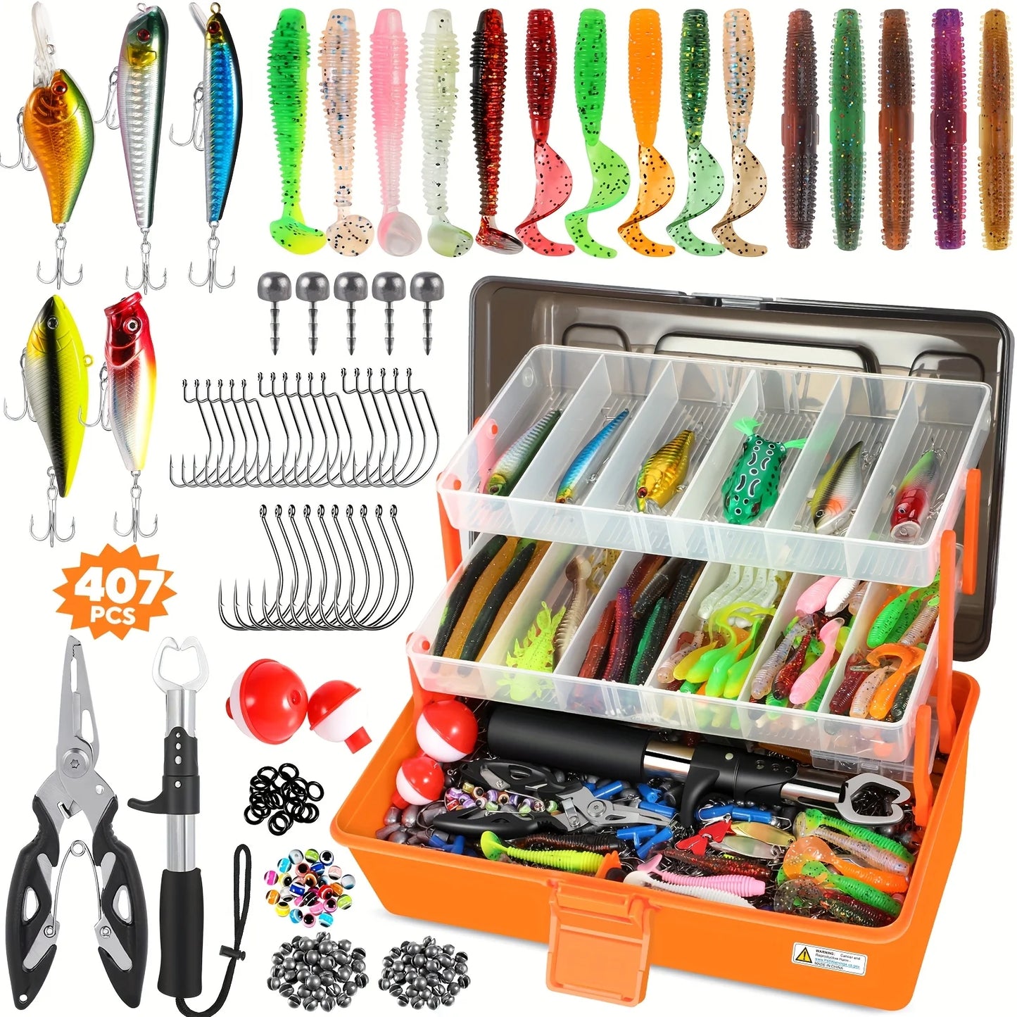 NGT Fishing Lures Tackle Box Kit Complete Starter Set
