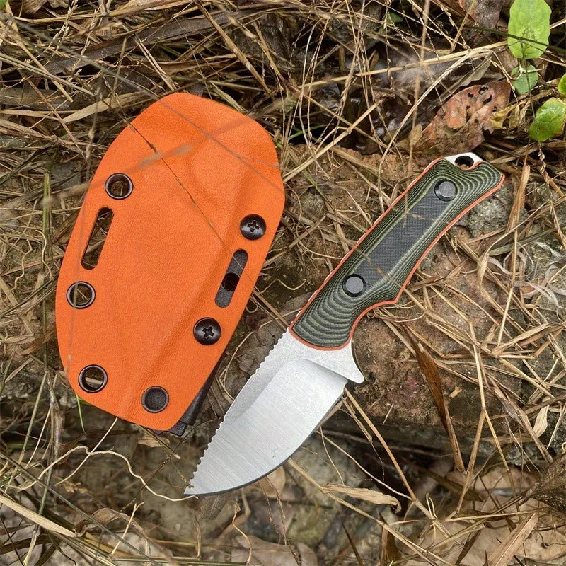 NONEDIY Fixed Blade Knife G10 Handle 8Cr13Mov Self Defense EDC